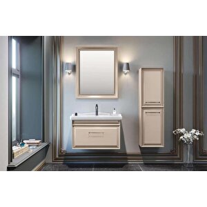 Design 40 Cm Cappucino Banyo Boy Çamaşır Dolabı