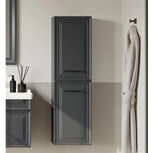 Design 40 Cm Antrasit Banyo Boy Çamaşır Dolabı