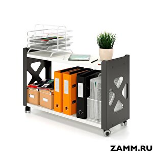 Tekerlekli Raf Ünitesi 2 Katlı Banyo Rafı Mutfak Rafı Ofis Rafı Servis Sehpası Organizer (beyaz)