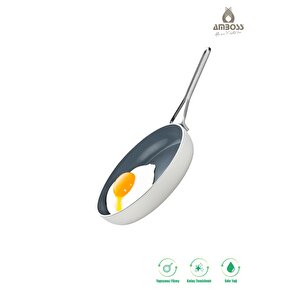 Sera Nova Yanmaz Yapışmaz Seramik Tava 26 Cm – Beyaz