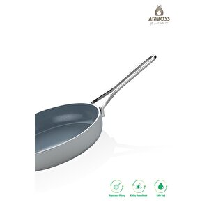 Sera Nova Yanmaz Yapışmaz Seramik Tava 28 Cm – Gri