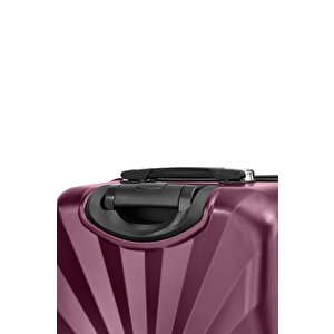 Orta Boy %100 Polikarbon Valiz 4x2 Teker Bordo 1809