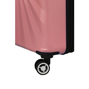 Orta Boy %100 Polikarbon Valiz 4x2 Teker Rose 1809