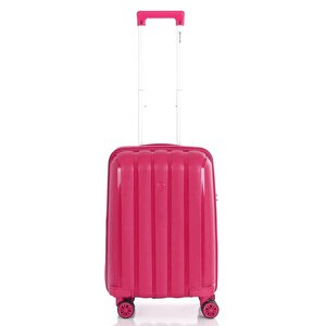 Mçs 3lü Set Kırılmaz Silikon Seyahat Valizi Bavulu V305 Fuşya