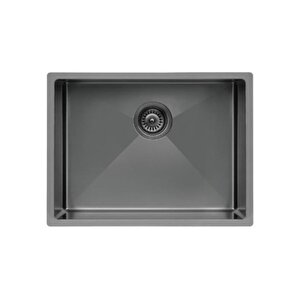 Color X 500 Tezgah Üstü Titanium Çelik Eviye