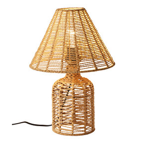 Mateo İpli Rattan Hasır Abajur