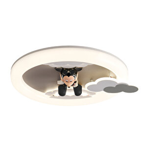 Moddy Ledli Mickey Desenli Plafonyer Çocuk Odası Avize