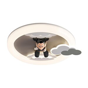 Moddy Ledli Mickey Desenli Plafonyer Çocuk Odası Avize
