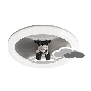 Moddy Ledli Mickey Desenli Plafonyer Çocuk Odası Avize
