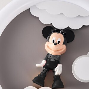Moddy Ledli Mickey Desenli Plafonyer Çocuk Odası Avize