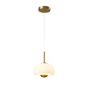 Tres Tekli 7 Watt 3000k Eskitme Beyaz Camlı Led Sarkıt Avize