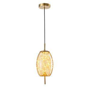 Jasper 10 Watt 3000k Eskitme Bal Camlı Tekli Peri Led Sarkıt Avize