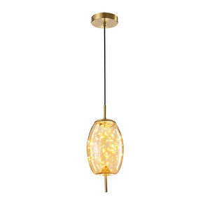 Jasper 10 Watt 3000k Eskitme Bal Camlı Tekli Peri Led Sarkıt Avize