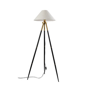 Cosby Siyah-eskitme Kaplamalı Tripod Metal 3 Ayaklı Lambader