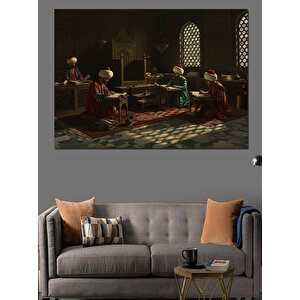 Sarayda Bilge Adamlar Dekoratif Kanvas - Mdf Ahşap Tablo