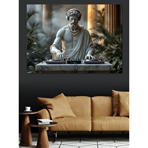Klasik Heykel Dj Dekoratif Kanvas - Mdf Ahşap Tablo