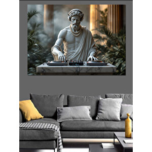 Klasik Heykel Dj Dekoratif Kanvas - Mdf Ahşap Tablo 70x100 cm