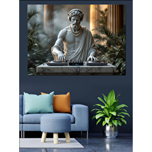 Klasik Heykel Dj Dekoratif Kanvas - Mdf Ahşap Tablo