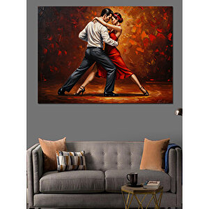 Tutkulu Tango Dansçıları Dekoratif Kanvas - Mdf Ahşap Tablo