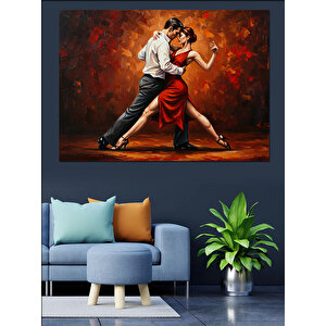 Tutkulu Tango Dansı Dekoratif Kanvas - Mdf Ahşap Tablo