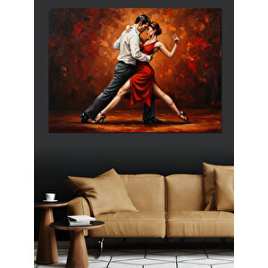 Tutkulu Tango Dansı Dekoratif Kanvas - Mdf Ahşap Tablo
