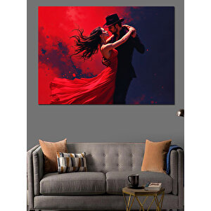 Tutkulu Tango Dansçıları Dekoratif Kanvas - Mdf Ahşap Tablo
