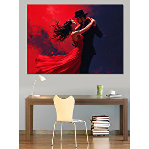 Tutkulu Tango Dansçıları Dekoratif Kanvas - Mdf Ahşap Tablo