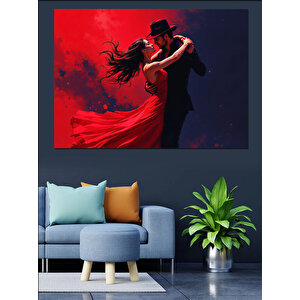 Tutkulu Tango Dansçıları Dekoratif Kanvas - Mdf Ahşap Tablo 70x100 cm
