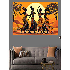 Geleneksel Kadın Dansı Dekoratif Kanvas - Mdf Ahşap Tablo 35x50 cm