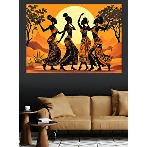 Geleneksel Kadın Dansı Dekoratif Kanvas - Mdf Ahşap Tablo