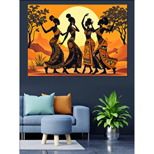 Geleneksel Kadın Dansı Dekoratif Kanvas - Mdf Ahşap Tablo