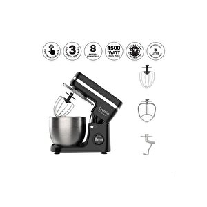 Kitchen Helper 1500w - 5 Lt - 8 Kademe Dokunmatik Dijital Ekran Stand Mikser Hamur Yoğurma Makinesi