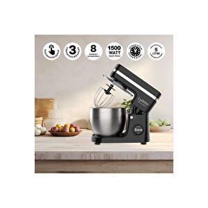 Kitchen Helper 1500w - 5 Lt - 8 Kademe Dokunmatik Dijital Ekran Stand Mikser Hamur Yoğurma Makinesi
