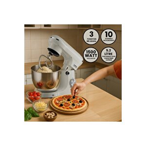 Kitchen Helper Pv-4700 1500w-5.2 Litre -10 Kademe Hız Ayarı Stand Mikser Hamur Yoğurma Makinesi