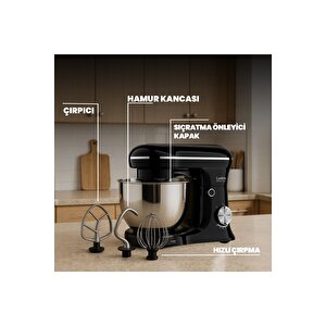 Kitchen Helper Pv-4700 1500w-5.2 Litre -10 Kademe Hız Ayarı Stand Mikser Hamur Yoğurma Makinesi
