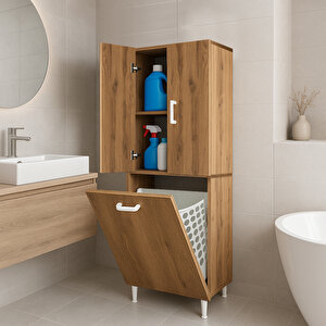 Infinity Kirli Çamaşır Sepetli Banyo Kiler Oyuncak Çok Amaçlı Dolap Atlanti̇k Çam
