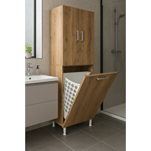 Infinity Kirli Çamaşır Sepetli Banyo Kiler Oyuncak Çok Amaçlı Dolap Atlanti̇k Çam