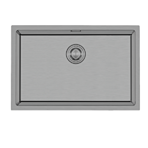 Stella 4454 - Nano Mat Gri Mutfak Eviyesi Mat Gri