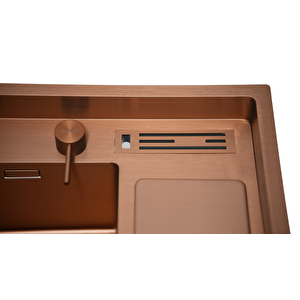 Lusso 1060 - Pvd Bakır Mutfak Eviyesi Bakır