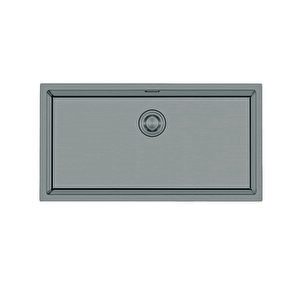 Stella 4470 - Nano Mat Gri Mutfak Eviyesi Mat Gri
