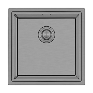 Vertice 4848 - Nano Mat Gri Mutfak Eviyesi Mat Gri