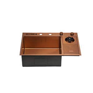 Lusso 1070 - Pvd Bakır Mutfak Eviyesi Bakır