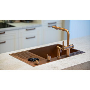 Lusso 4040 - Pvd Bakır Arıtmalı Mutfak Bataryası Bakır