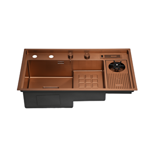 Lusso 1071 - Pvd Bakır Mutfak Eviyesi Bakır