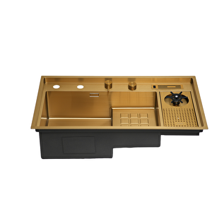 Lusso 1071 - Pvd Altın Mutfak Eviyesi Altın