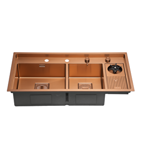 Lusso 1075 - Pvd Bakır Mutfak Eviyesi Bakır