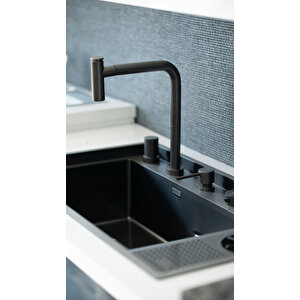 Lusso 4030 - Fırçalı Çelik Mutfak Bataryası Çelik