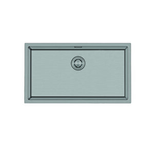 Stella 4465 - Nano Mat Gri Mutfak Eviyesi Mat Gri