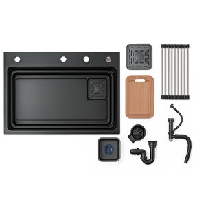 Dolce Vita 6365 - Pvd Füme Mutfak Eviyesi