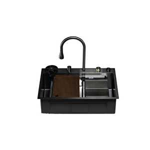 Dolce Vita 6375 - Pvd Füme Mutfak Eviyesi